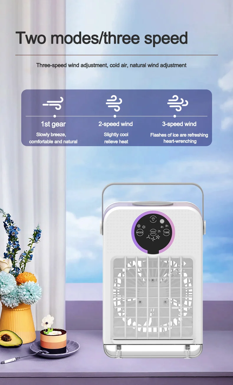 Spray fan with water and cold fan Air conditioning Dormitory Office electric fan Household plug-in refrigeration spray fan