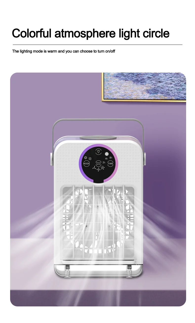 Spray fan with water and cold fan Air conditioning Dormitory Office electric fan Household plug-in refrigeration spray fan
