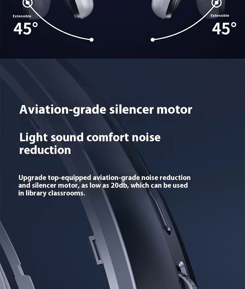 New Neck Air Conditioner Portable Neck Fan Rechargeable Semiconductor Cooling Bladeless Fan Outdoor Personal Fan Wearable Cooler
