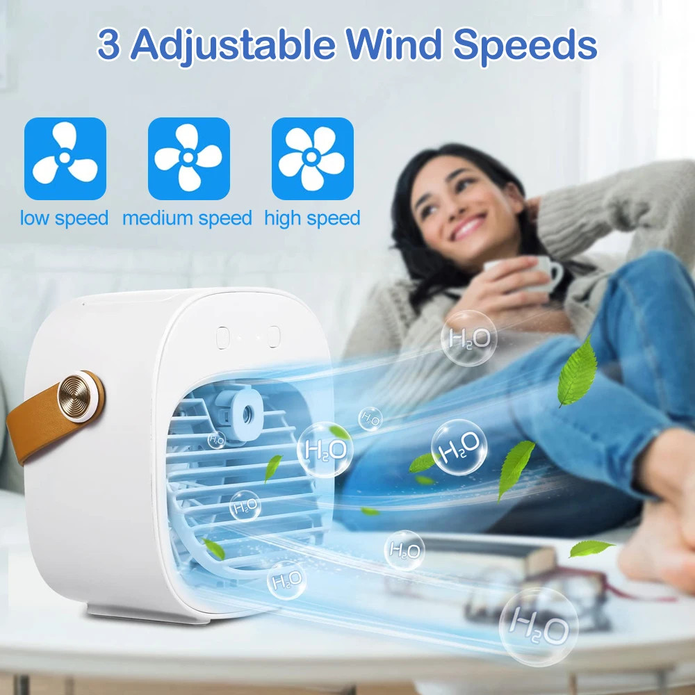 Portable Air Conditioner Rechargeable Mini Air Conditioners Personal Air Conditioning Cordless Air Cooler Fan For Room Camping Portable Air Conditioner Rechargeable Mini Air Conditioners Personal Air Conditioning Cordless Air Cooler Fan For Room Camping