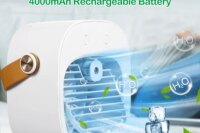 Portable Air Conditioner Rechargeable Mini Air Conditioners Personal Air Conditioning Cordless Air Cooler Fan For Room Camping