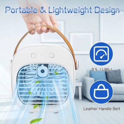 Portable Air Conditioner Rechargeable Mini Air Conditioners Personal Air Conditioning Cordless Air Cooler Fan For Room Camping - Image 6