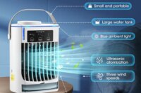 Portable Air Conditioner Mini Fan Cooler Air Cooler USB Air Conditioning 3 Gear Speed Air Cooling Fan Humidifier for Home Office