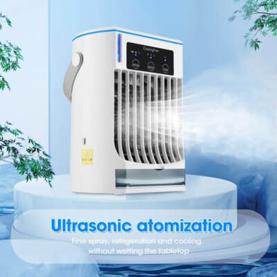 Portable Air Conditioner Mini Fan Cooler Air Cooler USB Air Conditioning 3 Gear Speed Air Cooling Fan Humidifier for Home Office - Image 4