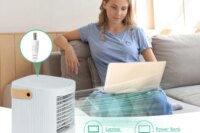 Portable Rechargeable Operated Air Conditioner For Car Conditioner USB Small Mini Cooler Air Ice Crystal Air Portable Cooler