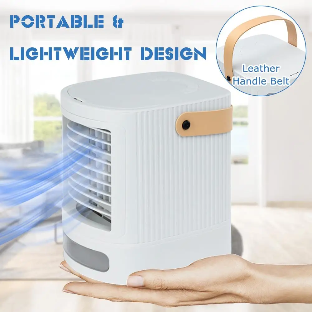 Portable Rechargeable Operated Air Conditioner For Car Conditioner USB Small Mini Cooler Air Ice Crystal Air Portable Cooler