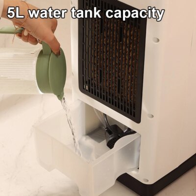 DMWD Water Cooled Air Conditioning Fan Cooler Humidifier Cooling Conditioner Heating Stove Radiator Warmer Blower Mobile Heater - Image 2
