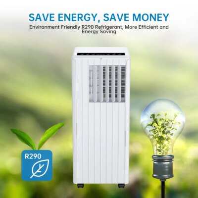 Mobile Air Conditioner, 9000 BTU,Cooling, Ventilation And Dehumidification 3 In 1, Room Size Up To 75m³ (25㎡), With Exhaust Pipe - Image 2