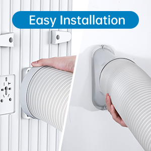 Mobile Air Conditioner, 9000 BTU,Cooling, Ventilation And Dehumidification 3 In 1, Room Size Up To 75m³ (25㎡), With Exhaust Pipe