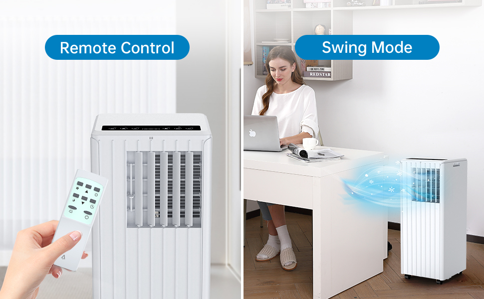 Mobile Air Conditioner, 9000 BTU,Cooling, Ventilation And Dehumidification 3 In 1, Room Size Up To 75m³ (25㎡), With Exhaust Pipe Mobile Air Conditioner, 9000 BTU,Cooling, Ventilation And Dehumidification 3 In 1, Room Size Up To 75m³ (25㎡), With Exhaust Pipe
