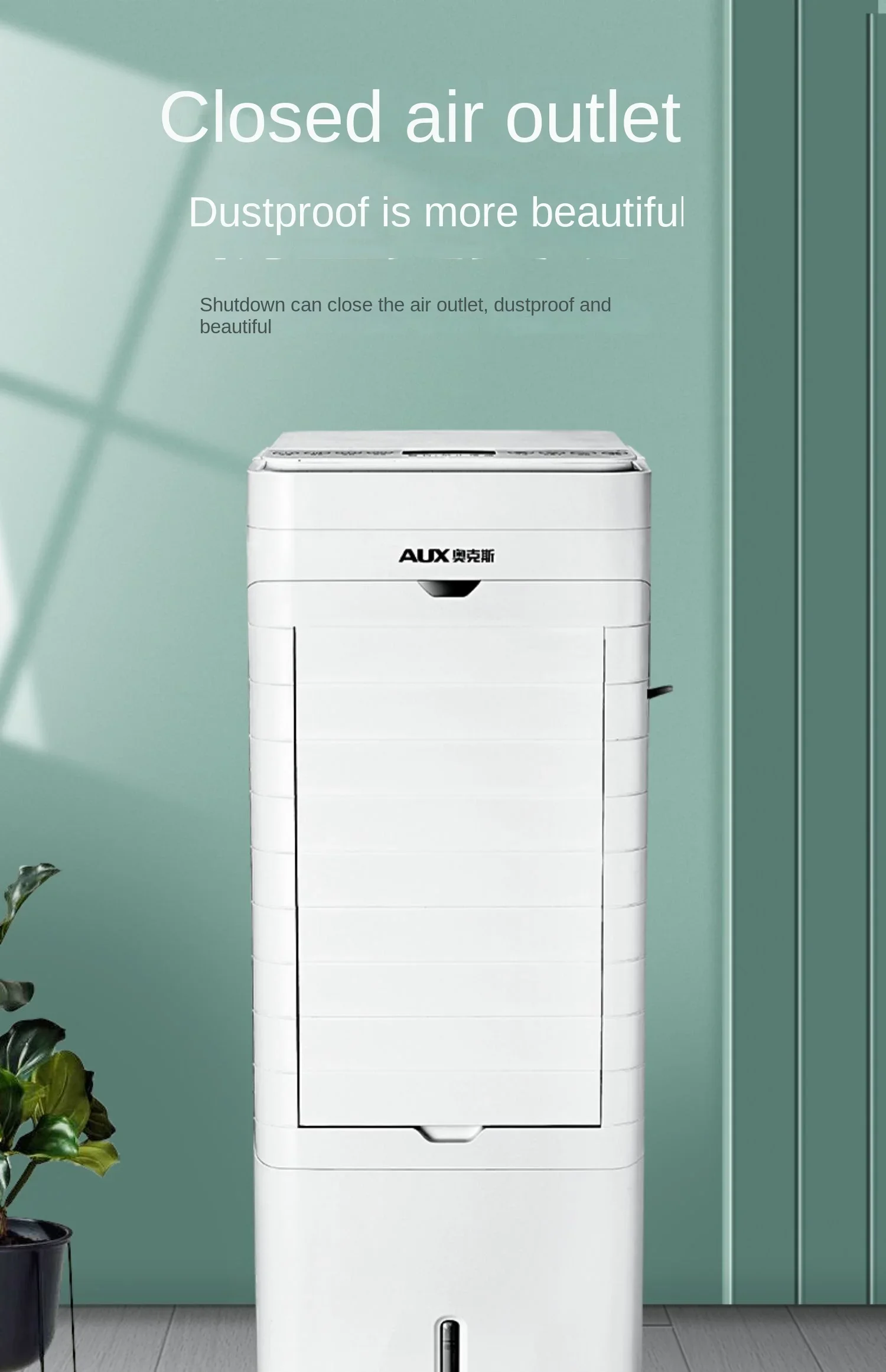 220V Innovative AUX Portable Air Conditioner Fan, Dual-Use Cold Air Fan with Heating and Cooling Features A