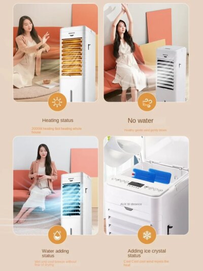 220V Innovative AUX Portable Air Conditioner Fan, Dual-Use Cold Air Fan with Heating and Cooling Features A - Image 3