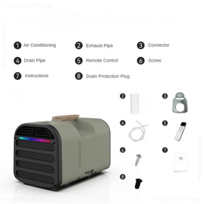 EU 220V Portable Air Conditioning Compressor Summer Outdoor Camping Air Conditioner Household Appliances Refrigeration Machine - Image 6
