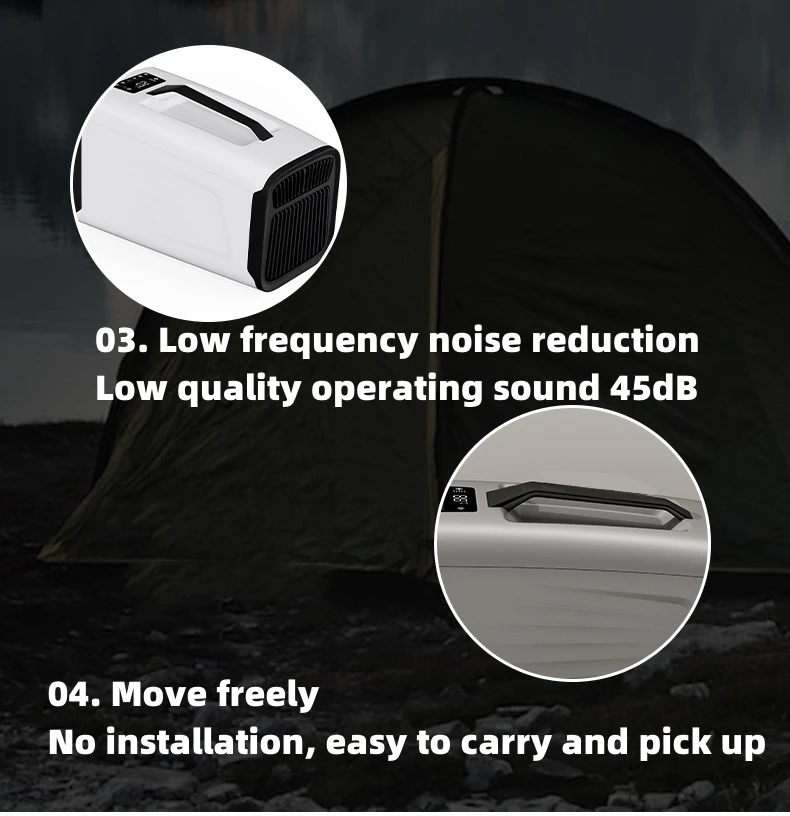 Portable Air Conditioner Mobile Inverter Refrigeration Car Mounted Vehicle Outdoor Potable Camp Tent All-In-One Air Condition