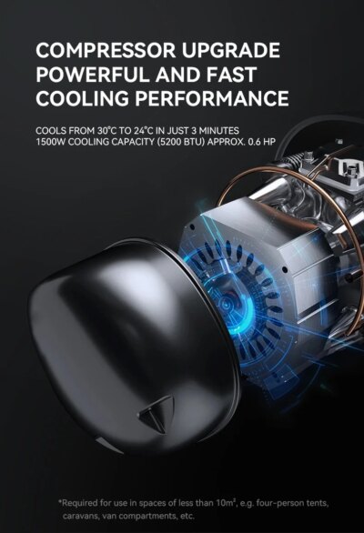 Portable Air Conditioner Mobile Inverter Refrigeration Car Mounted Vehicle Outdoor Potable Camp Tent All-In-One Air Condition - Image 4