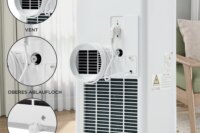Mobile air conditioner 9000 BTU/h 2.5 KW. Air dehumidifier, exhaust function, remote control /APP control/for 100m³ or less