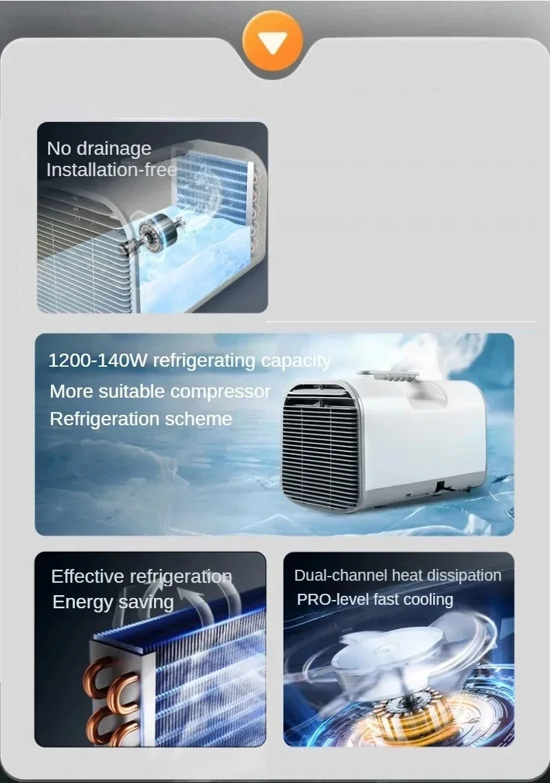 Portable Air Conditioning Compressor Outdoor Camping Air Conditioner Household Appliances Dehumidifier Refrigeration Machine Portable Air Conditioning Compressor Outdoor Camping Air Conditioner Household Appliances Dehumidifier Refrigeration Machine