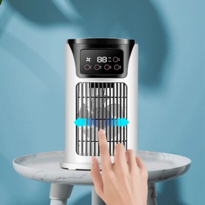 Portable Air Conditioner Fan Household USB Air Cooler 6H Timer Air Cooler Fan 6 Speeds Desktop 300ML Water Tank Air Conditioner - Image 4