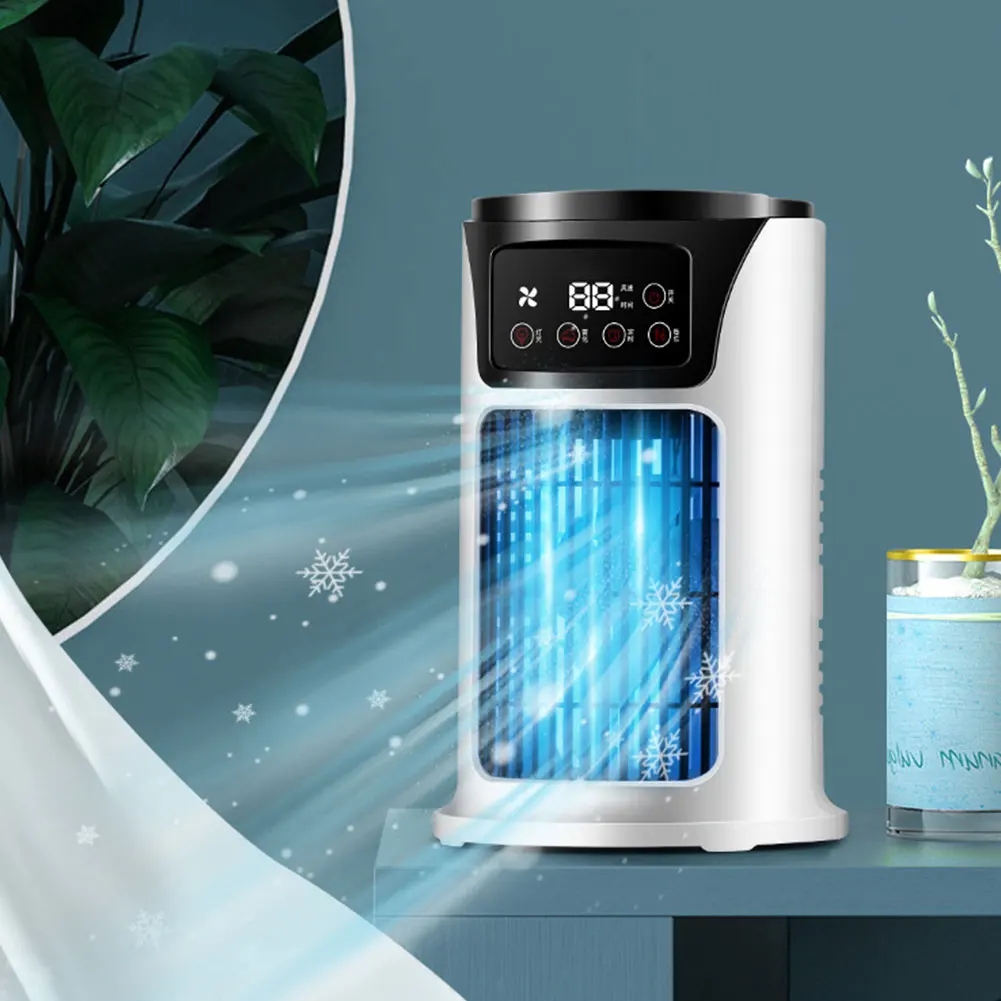 Portable Air Conditioner Fan Household USB Air Cooler 6H Timer Air Cooler Fan 6 Speeds Desktop 300ML Water Tank Air Conditioner Portable Air Conditioner Fan Household USB Air Cooler 6H Timer Air Cooler Fan 6 Speeds Desktop 300ML Water Tank Air Conditioner