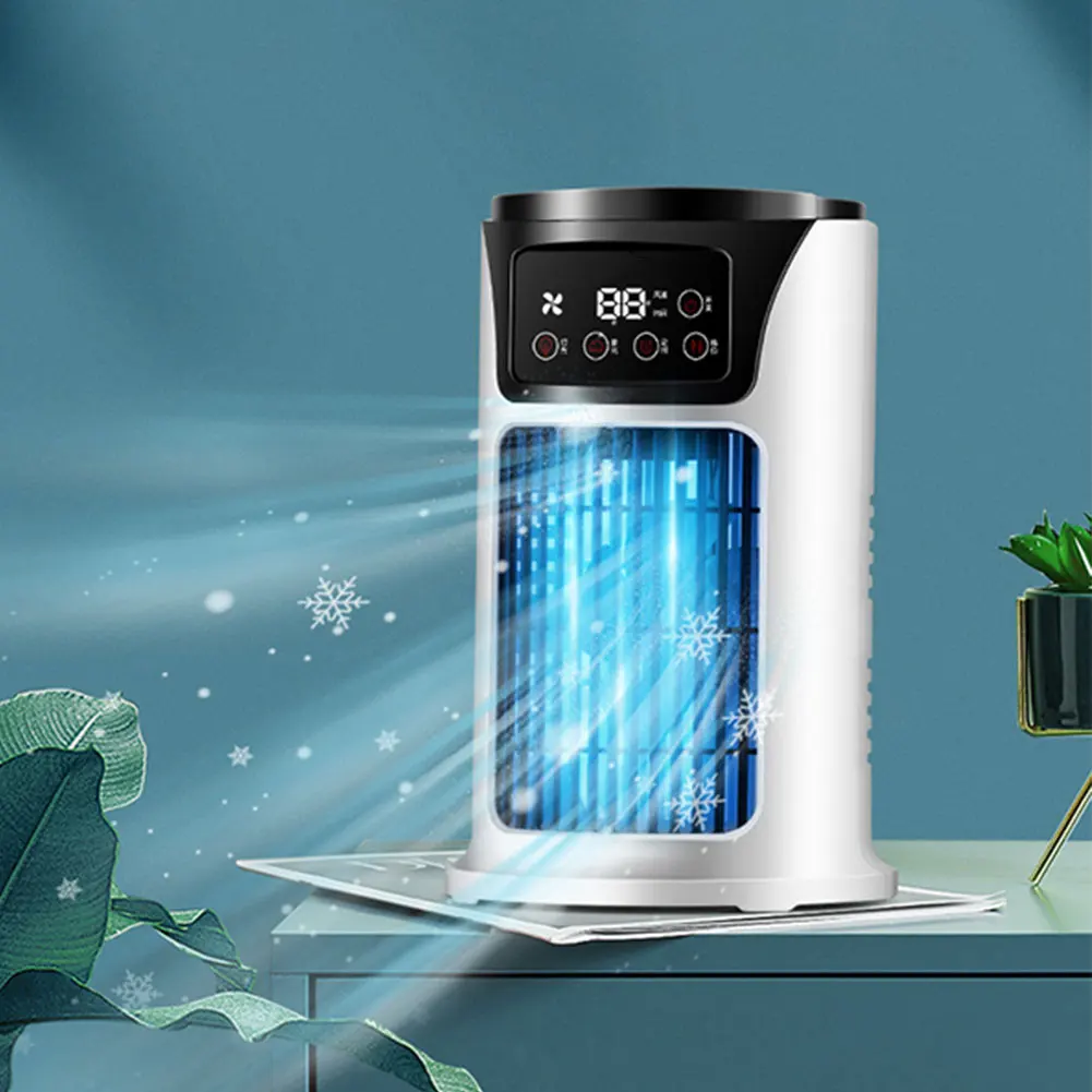 Portable Air Conditioner Fan Household USB Air Cooler 6H Timer Air Cooler Fan 6 Speeds Desktop 300ML Water Tank Air Conditioner Portable Air Conditioner Fan Household USB Air Cooler 6H Timer Air Cooler Fan 6 Speeds Desktop 300ML Water Tank Air Conditioner