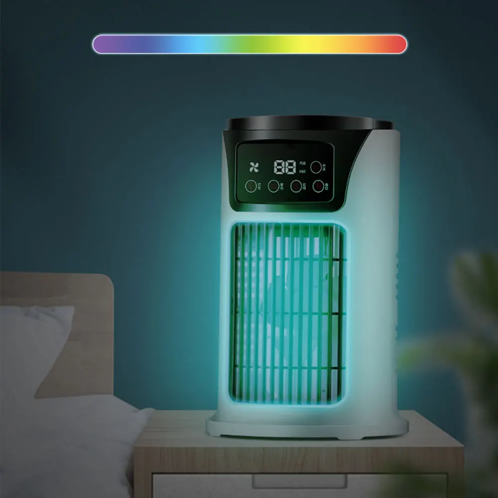 Portable Air Conditioner Fan Household USB Air Cooler 6H Timer Air Cooler Fan 6 Speeds Desktop 300ML Water Tank Air Conditioner Portable Air Conditioner Fan Household USB Air Cooler 6H Timer Air Cooler Fan 6 Speeds Desktop 300ML Water Tank Air Conditioner