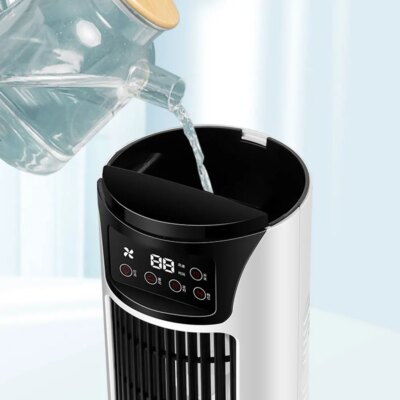 Portable Air Conditioner Fan Household USB Air Cooler 6H Timer Air Cooler Fan 6 Speeds Desktop 300ML Water Tank Air Conditioner - Image 5