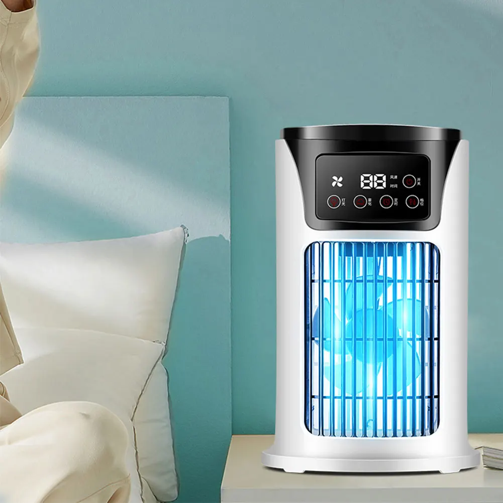 Portable Air Conditioner Fan Household USB Air Cooler 6H Timer Air Cooler Fan 6 Speeds Desktop 300ML Water Tank Air Conditioner Portable Air Conditioner Fan Household USB Air Cooler 6H Timer Air Cooler Fan 6 Speeds Desktop 300ML Water Tank Air Conditioner
