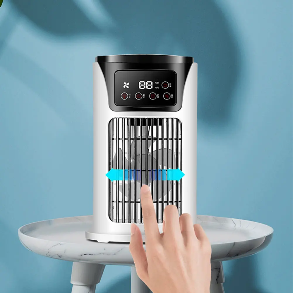 Portable Air Conditioner Fan Household USB Air Cooler 6H Timer Air Cooler Fan 6 Speeds Desktop 300ML Water Tank Air Conditioner Portable Air Conditioner Fan Household USB Air Cooler 6H Timer Air Cooler Fan 6 Speeds Desktop 300ML Water Tank Air Conditioner
