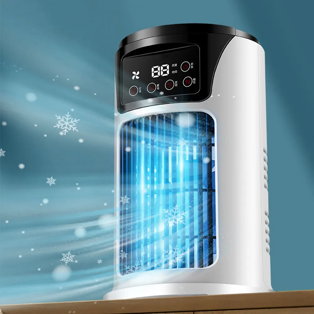 Portable Air Conditioner Fan Household USB Air Cooler 6H Timer Air Cooler Fan 6 Speeds Desktop 300ML Water Tank Air Conditioner Portable Air Conditioner Fan Household USB Air Cooler 6H Timer Air Cooler Fan 6 Speeds Desktop 300ML Water Tank Air Conditioner