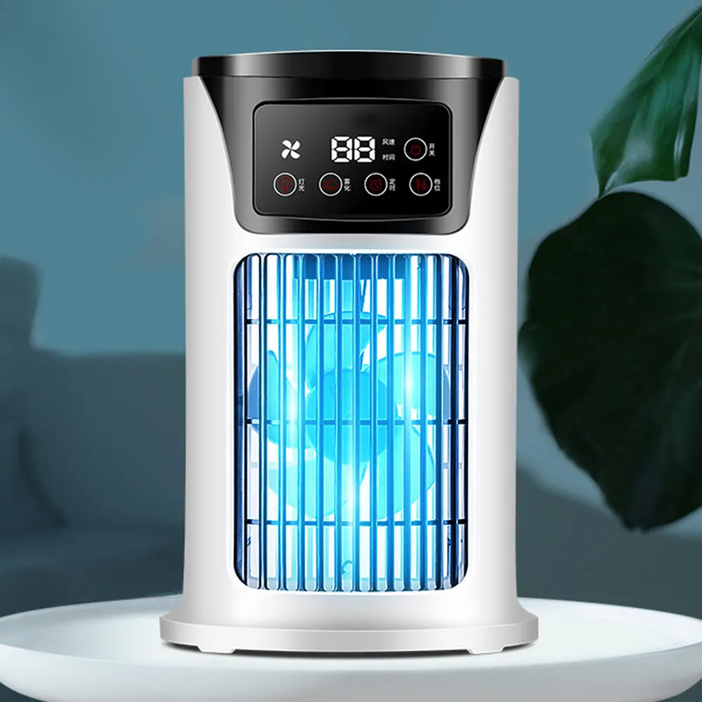 Portable Air Conditioner Fan Household USB Air Cooler 6H Timer Air Cooler Fan 6 Speeds Desktop 300ML Water Tank Air Conditioner Portable Air Conditioner Fan Household USB Air Cooler 6H Timer Air Cooler Fan 6 Speeds Desktop 300ML Water Tank Air Conditioner