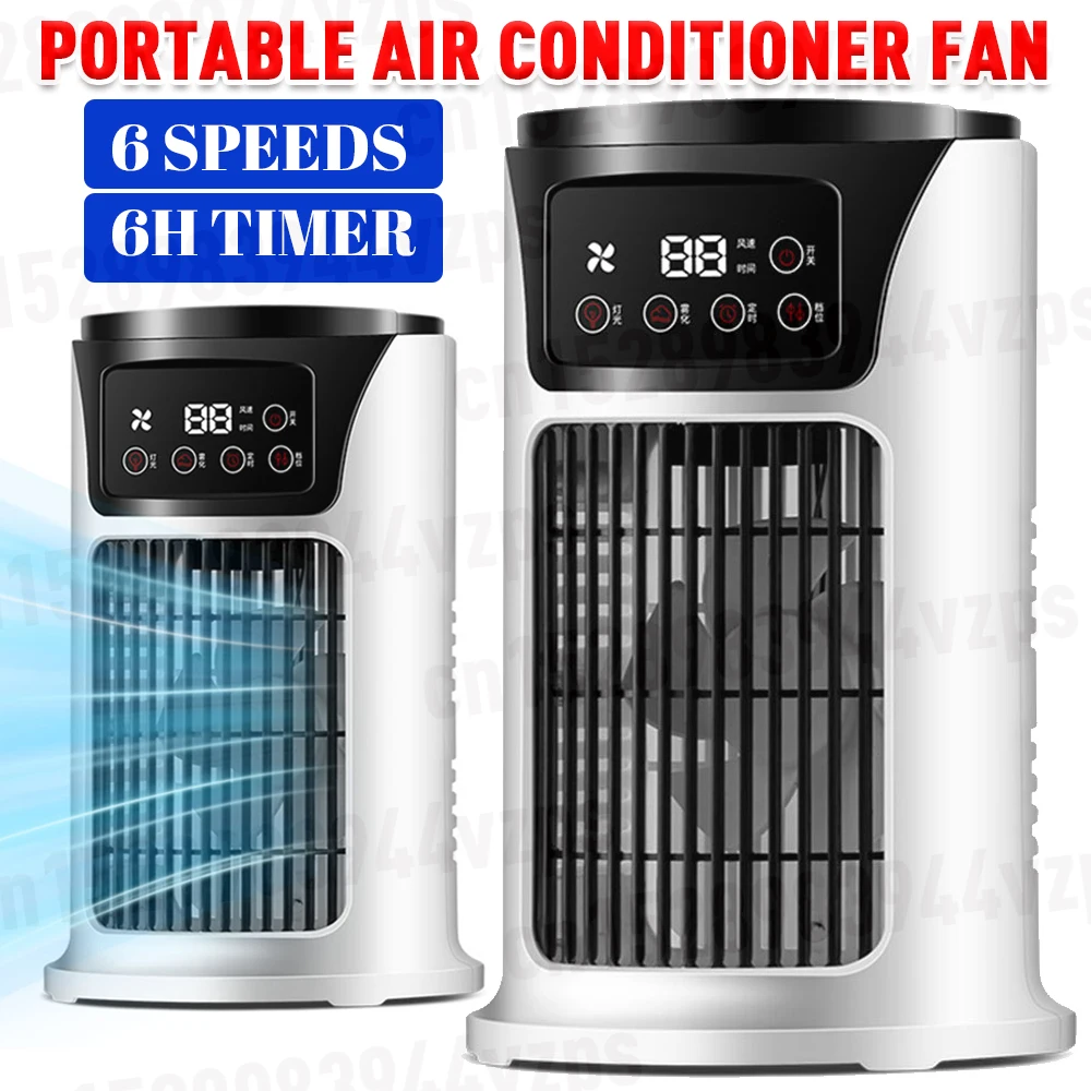 Portable Air Conditioner Fan Household USB Air Cooler 6H Timer Air Cooler Fan 6 Speeds Desktop 300ML Water Tank Air Conditioner Portable Air Conditioner Fan Household USB Air Cooler 6H Timer Air Cooler Fan 6 Speeds Desktop 300ML Water Tank Air Conditioner