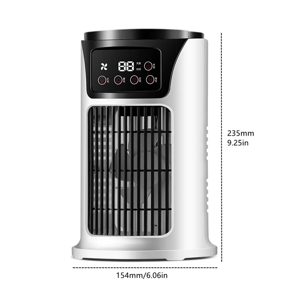 Portable Air Conditioner Fan Household USB Air Cooler 6H Timer Air Cooler Fan 6 Speeds Desktop 300ML Water Tank Air Conditioner Portable Air Conditioner Fan Household USB Air Cooler 6H Timer Air Cooler Fan 6 Speeds Desktop 300ML Water Tank Air Conditioner