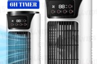 Portable Air Conditioner Fan Household USB Air Cooler 6H Timer Air Cooler Fan 6 Speeds Desktop 300ML Water Tank Air Conditioner
