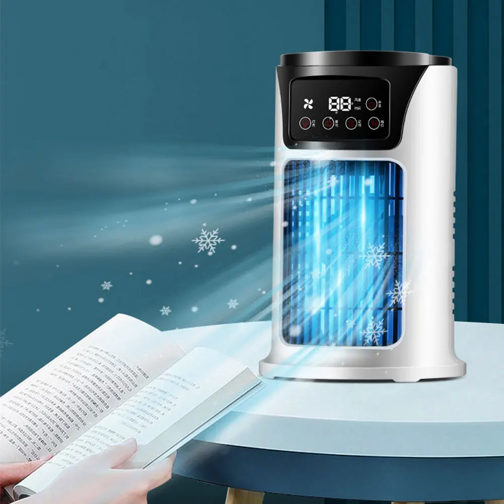 Portable Air Conditioner Fan Household USB Air Cooler 6H Timer Air Cooler Fan 6 Speeds Desktop 300ML Water Tank Air Conditioner Portable Air Conditioner Fan Household USB Air Cooler 6H Timer Air Cooler Fan 6 Speeds Desktop 300ML Water Tank Air Conditioner