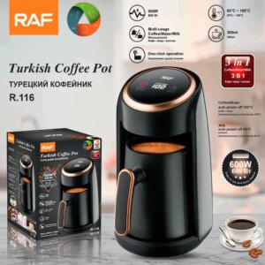 Automatic Turkish Coffee Machine Cordless Electric Pot Portable Travel 600W Coffee Maker 220V - Image 2
