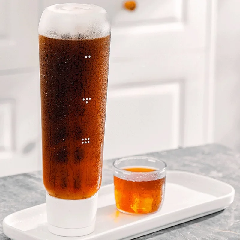 550/750ML Portable Cold Brew Coffee Maker Durable Glass Coffee Carafe with Filter Summer Cold Extraction Filter Pot Easy Clean