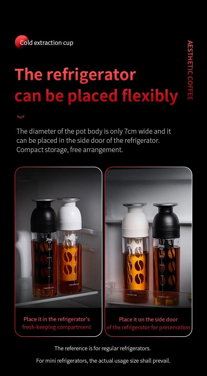 Bincoo 600ml Cold Brew Tumbler, Food-Grade Tritan, Iced Coffee Maker, Outdoor Leak-Proof Portable Cold Extraction Water Bottle Bincoo 600ml Cold Brew Tumbler, Food-Grade Tritan, Iced Coffee Maker, Outdoor Leak-Proof Portable Cold Extraction Water Bottle