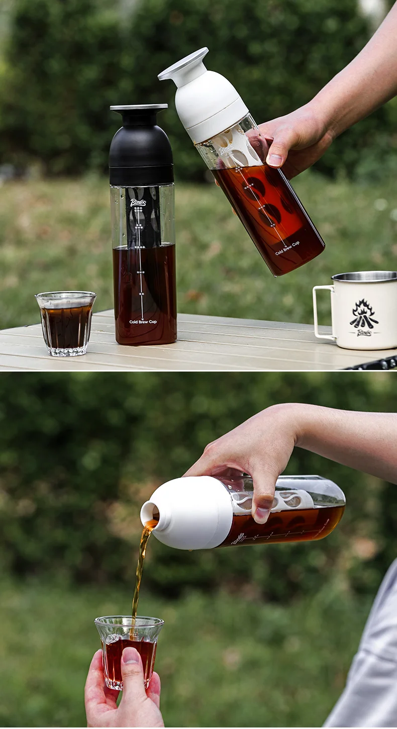 Bincoo 600ml Cold Brew Tumbler, Food-Grade Tritan, Iced Coffee Maker, Outdoor Leak-Proof Portable Cold Extraction Water Bottle Bincoo 600ml Cold Brew Tumbler, Food-Grade Tritan, Iced Coffee Maker, Outdoor Leak-Proof Portable Cold Extraction Water Bottle