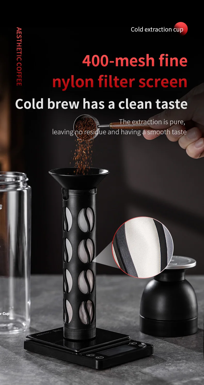 Bincoo 600ml Cold Brew Tumbler, Food-Grade Tritan, Iced Coffee Maker, Outdoor Leak-Proof Portable Cold Extraction Water Bottle Bincoo 600ml Cold Brew Tumbler, Food-Grade Tritan, Iced Coffee Maker, Outdoor Leak-Proof Portable Cold Extraction Water Bottle
