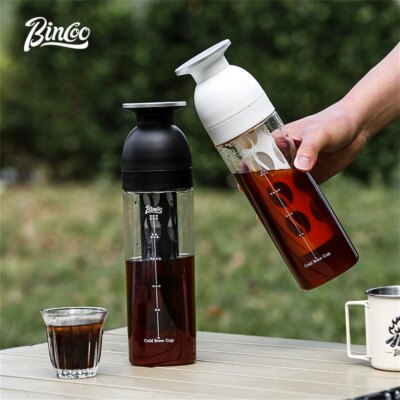Bincoo 600ml Cold Brew Tumbler, Food-Grade Tritan, Iced Coffee Maker, Outdoor Leak-Proof Portable Cold Extraction Water Bottle - Image 3