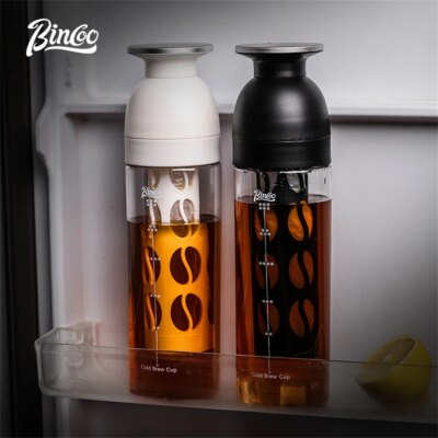 Bincoo 600ml Cold Brew Tumbler, Food-Grade Tritan, Iced Coffee Maker, Outdoor Leak-Proof Portable Cold Extraction Water Bottle - Image 4