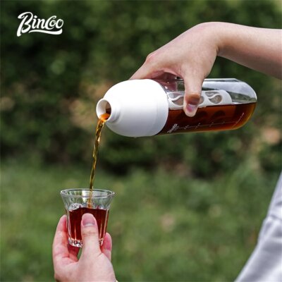 Bincoo 600ml Cold Brew Tumbler, Food-Grade Tritan, Iced Coffee Maker, Outdoor Leak-Proof Portable Cold Extraction Water Bottle - Image 2
