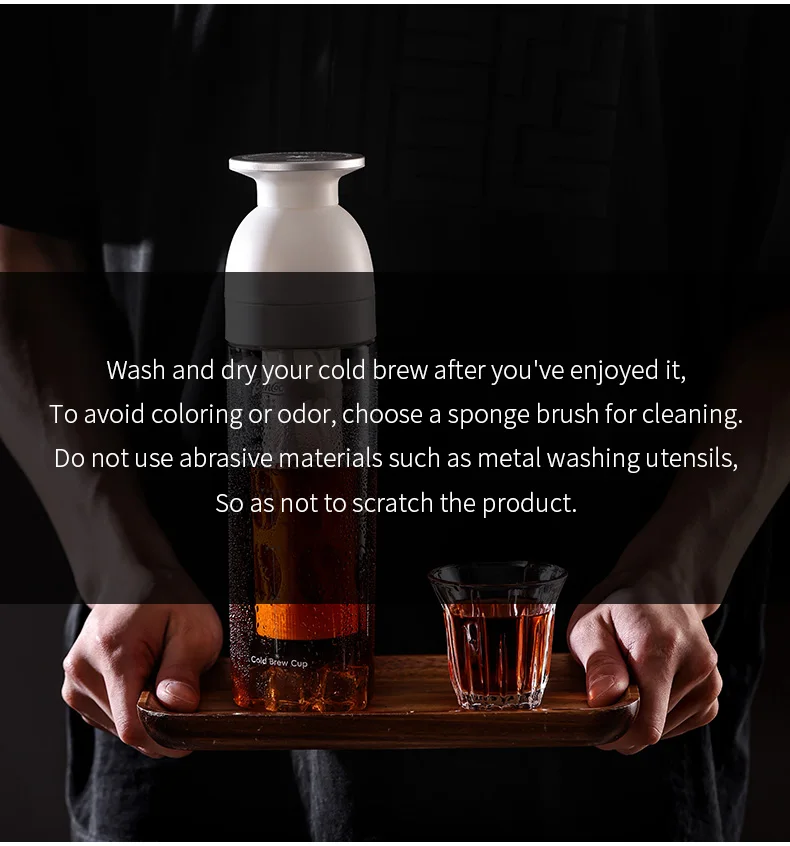 Bincoo 600ml Cold Brew Tumbler, Food-Grade Tritan, Iced Coffee Maker, Outdoor Leak-Proof Portable Cold Extraction Water Bottle Bincoo 600ml Cold Brew Tumbler, Food-Grade Tritan, Iced Coffee Maker, Outdoor Leak-Proof Portable Cold Extraction Water Bottle