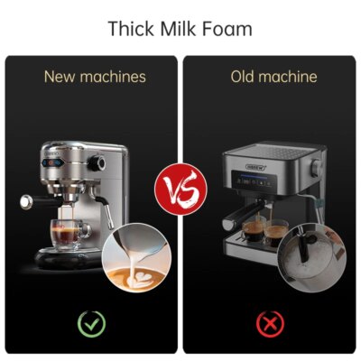 HiBREW Coffee Maker Cafetera 20 Bar Inox Semi Automatic Super Slim ESE POD& Powder Espresso Cappuccino Machine Hot Water H11 - Image 3
