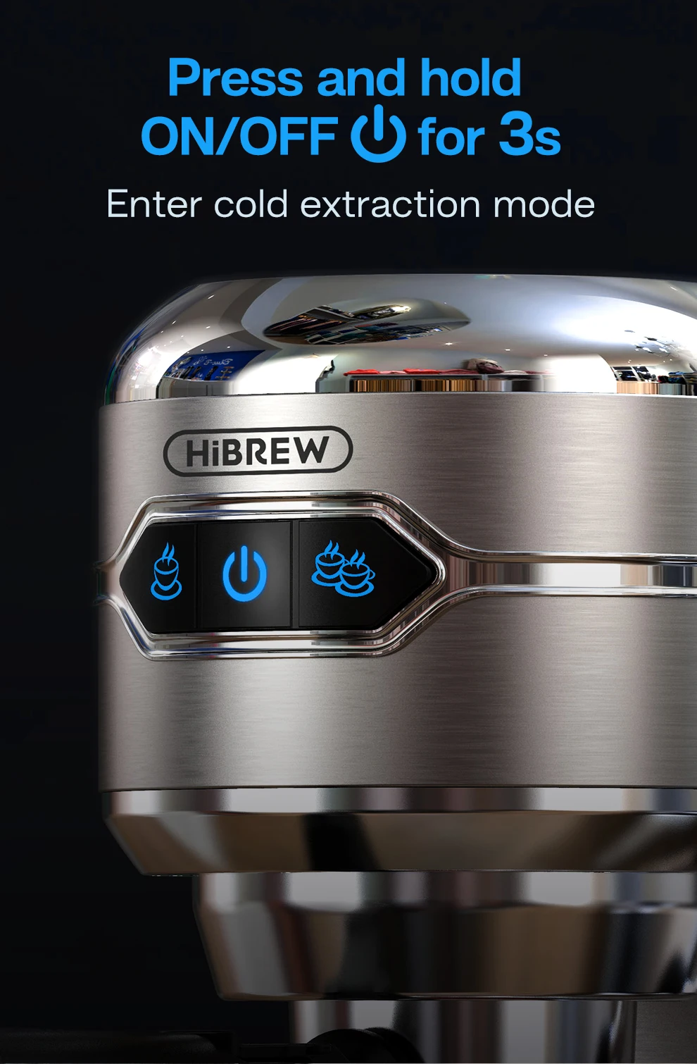 HiBREW Coffee Maker Cafetera 20 Bar Inox Semi Automatic Super Slim ESE POD& Powder Espresso Cappuccino Machine Hot Water H11 HiBREW Coffee Maker Cafetera 20 Bar Inox Semi Automatic Super Slim ESE POD& Powder Espresso Cappuccino Machine Hot Water H11