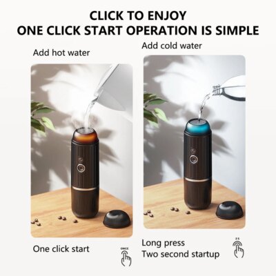 ICafilas ME2218 Mini 2-in-1 Italian Capsule Coffee Machine Fully Automatic Heating and Grinding Portable Outdoor Sports Tour - Image 3