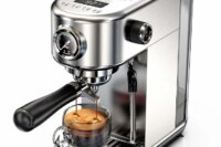 HiBREW 20Bar Semi Automatic Espresso Coffee Machine Temperature Adjustable Cold/Hot Super Slim Coffee Maker Cappuccino H10B