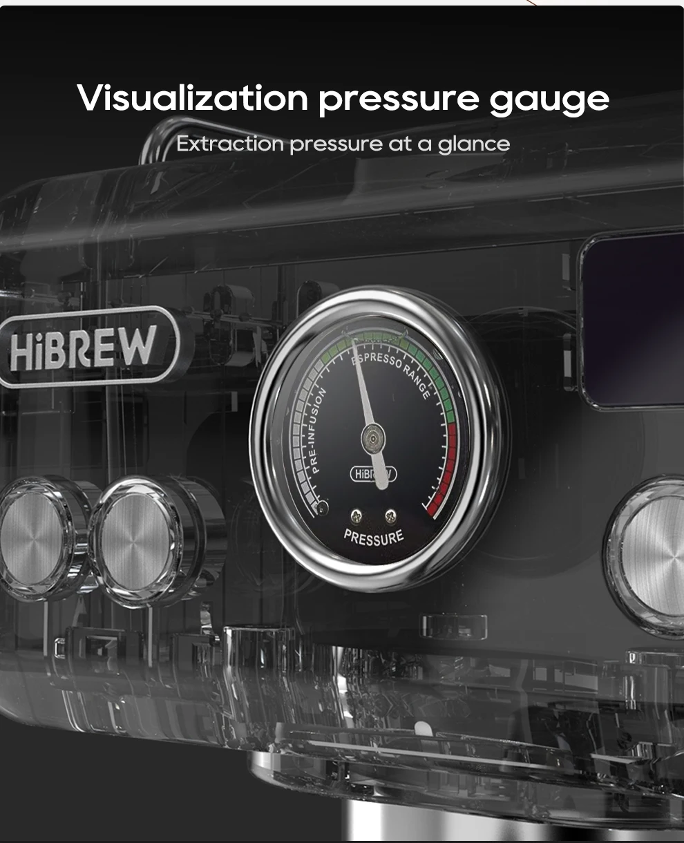 HiBREW 20Bar Semi Automatic Espresso Coffee Machine Temperature Adjustable 58mm Portafilter Cold/Hot Coffee Maker Metal CaseH10A HiBREW 20Bar Semi Automatic Espresso Coffee Machine Temperature Adjustable 58mm Portafilter Cold/Hot Coffee Maker Metal CaseH10A