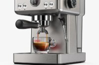HiBREW 20Bar Semi Automatic Espresso Coffee Machine Temperature Adjustable 58mm Portafilter Cold/Hot Coffee Maker Metal CaseH10A