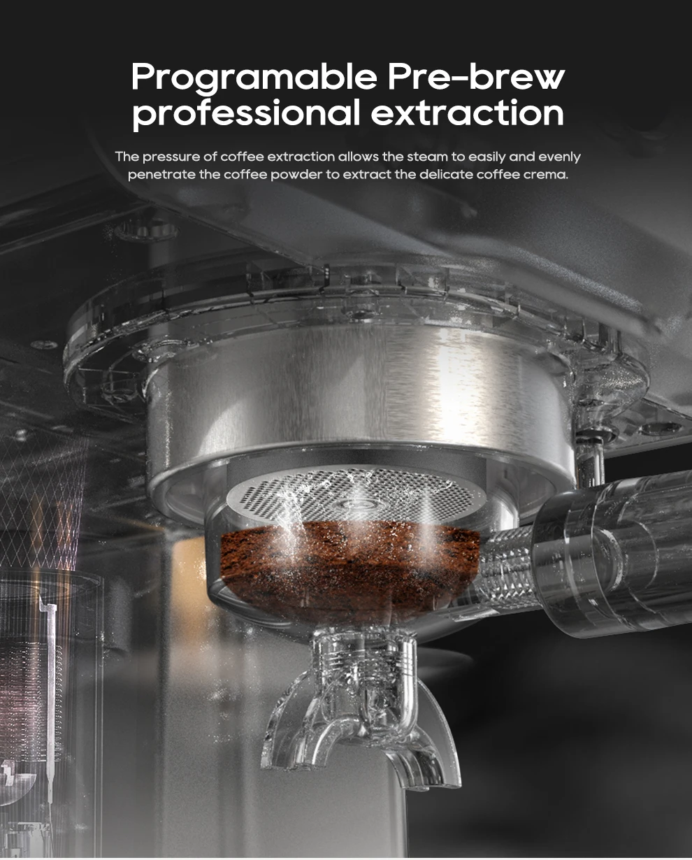 HiBREW 20Bar Semi Automatic Espresso Coffee Machine Temperature Adjustable 58mm Portafilter Cold/Hot Coffee Maker Metal CaseH10A HiBREW 20Bar Semi Automatic Espresso Coffee Machine Temperature Adjustable 58mm Portafilter Cold/Hot Coffee Maker Metal CaseH10A